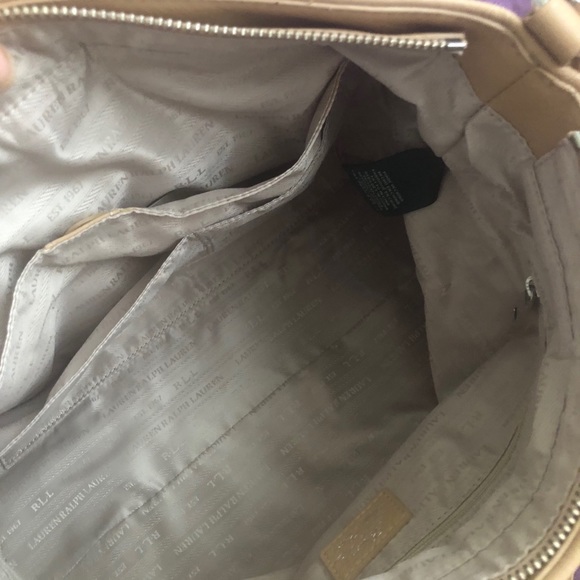 Lauren Ralph Lauren Indian Cove tan leather tote - Picture 13 of 14